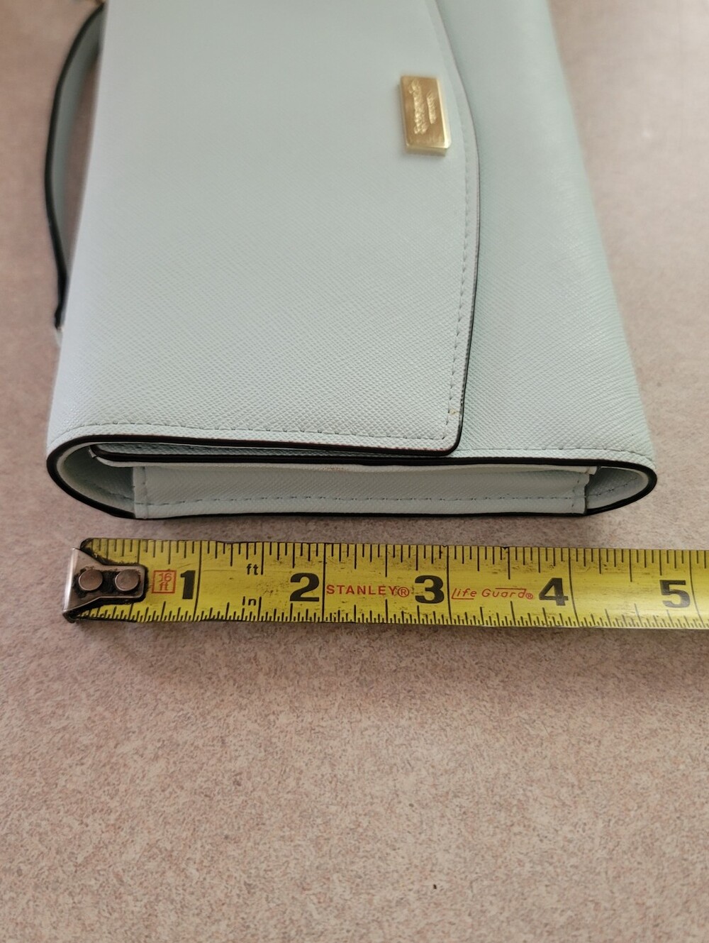 Kate Spade Light Aqua Blue Leather Laurel Way Winni Crossbody Bag - Picture 6 of 14